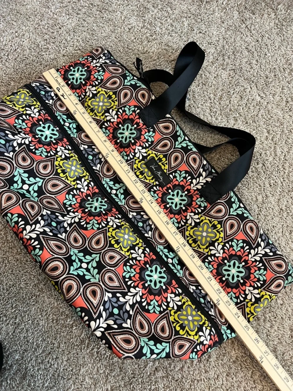 Vera Bradley Sierra Bundle 2 Pc Tote‎ + Crossbody Floral Medallion Travel Bag